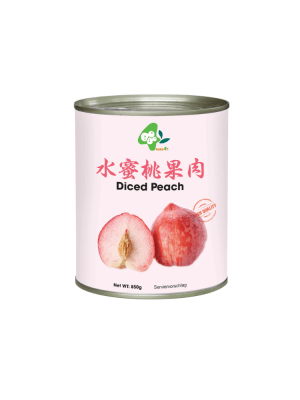 Canned Peaches for Bubble Tea – Diced (850 g)